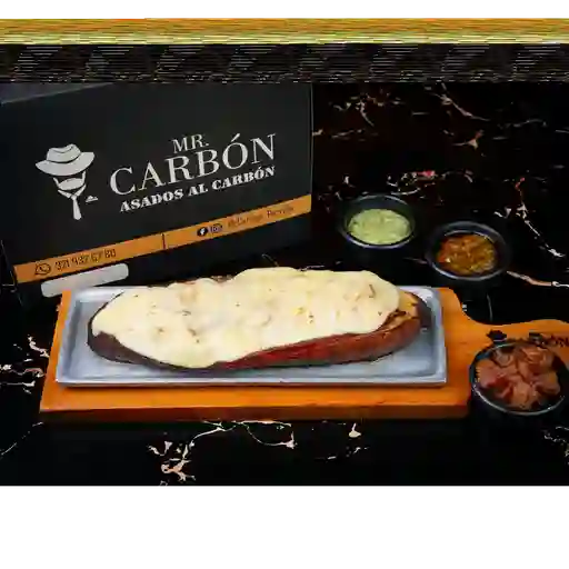 Maduro chicharron queso