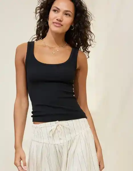 Camiseta Aerie Negro Talla Medium 3930073 American Eagle