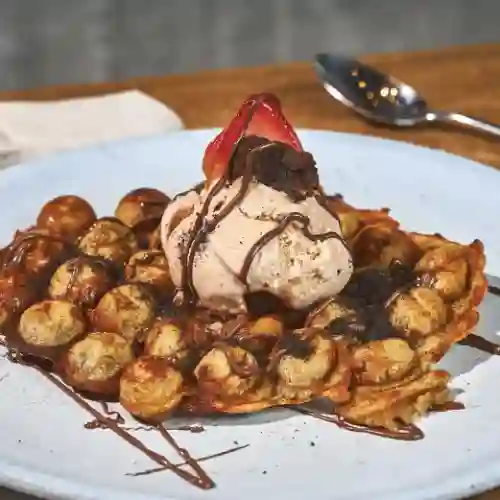 Waffle de Banano