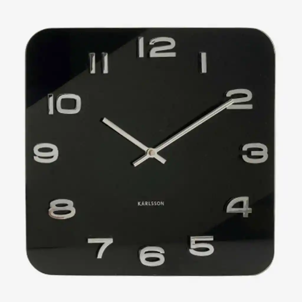 Inkanta Reloj de Pared Vintage Negro