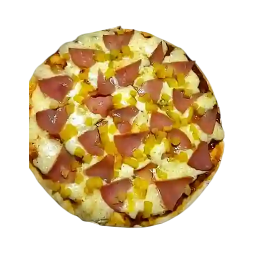 Pizza clásica hawaiana personal