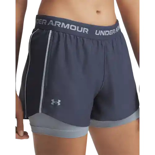 Under Armour Pantaloneta Play Up 2-In-1 Mujer Gris T MD