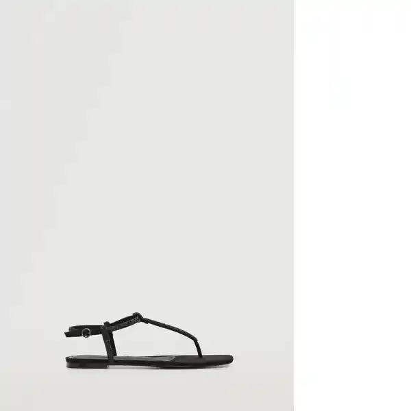 Sandalias Tubi Negro Talla 39 Mujer Mango