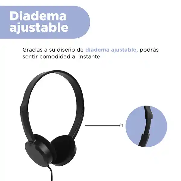 Audífonos Con Cable y Sonido Estéreo Negro Modelo MK 669 Miniso