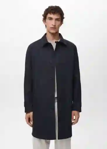 Abrigo Parka Chayton Petróleo Talla S Hombre Mango