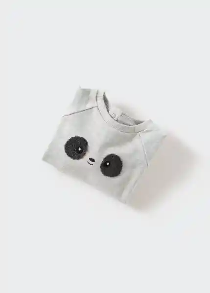 Sudadera Panda Gris Claro Vigore Talla 66 Niños Mango