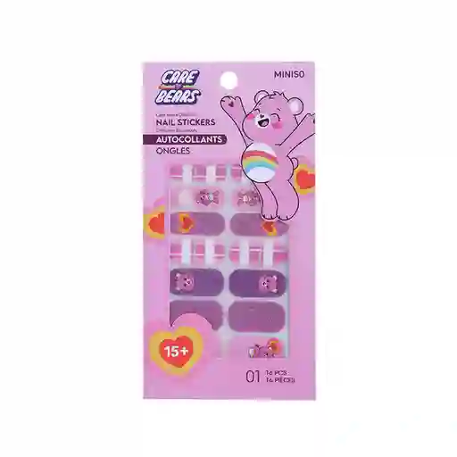 Sticker Ositos Cariñositos Pegatinas Para Uñas Miniso