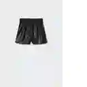 Shorts Bowie Negro Talla 08 Niñas Mango