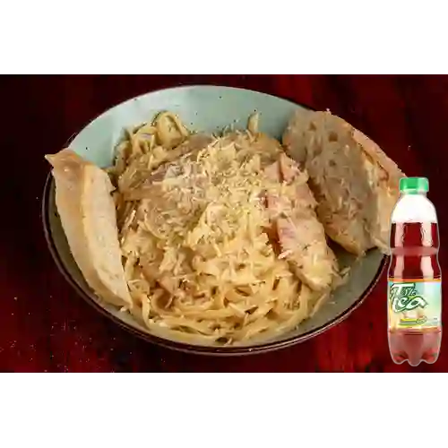 Combo Pasta de Pollo Carbonara + Mr Tea Durazno 600 ml
