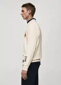 Buzo Sudadera Burger Crudo Talla M Hombre Mango
