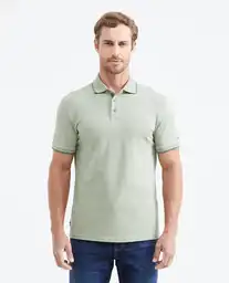 Camiseta Polo Knob With Detail Verde Aplomado Claro M Chevignon