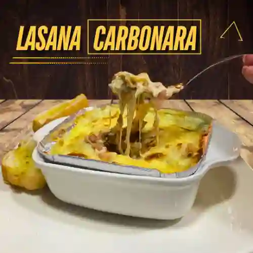 Lasaña Carbonara