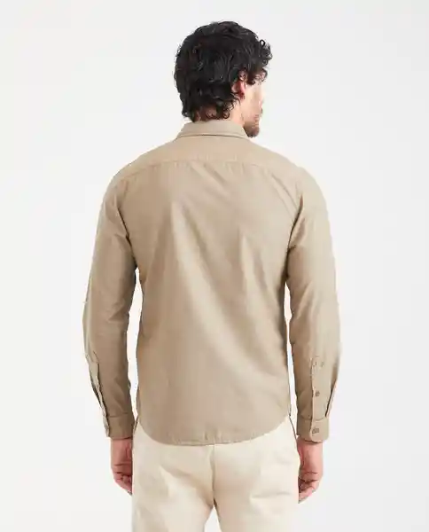 Camiseta Spread Neck Masculino Crudo Beige Claro T. XL Chevignon