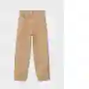 Pantalón Paperbag Beige Talla 19 Teen Niñas Mango