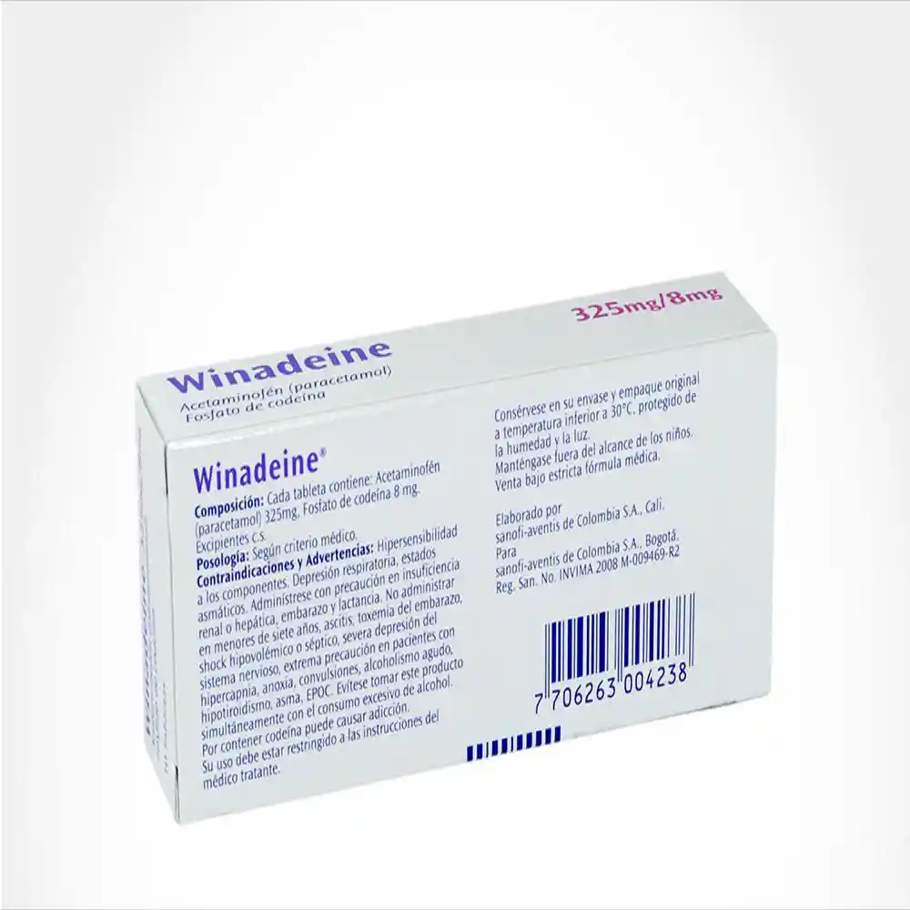 Winadeine (325 mg/8 mg)