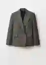 Blazer Americana Olite Khaki Talla S Mujer Mango