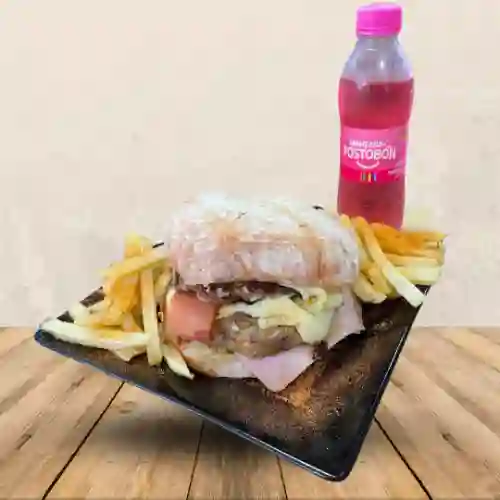 Combo hamburguesa doble carne