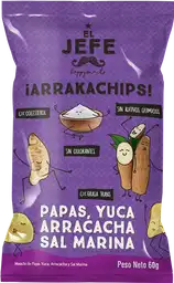 El Jefe Botana de Papa Yuca Arracacha y Sal Marina
