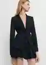 Blazer Americana Kalite Negro Talla M Mujer Mango