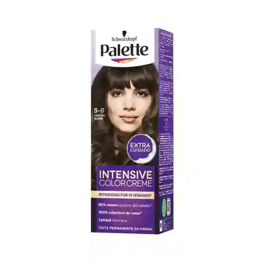 Tinte Palette Color Creme 5-0 Castaño Claro
