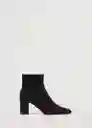 Botin Nilo Negro Talla 39 Mujer Mango