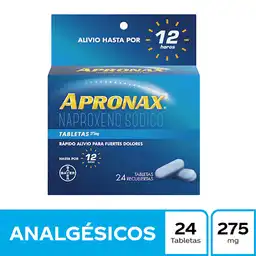 Apronax 275 mg Naproxeno Sódico Caja x 24 tab