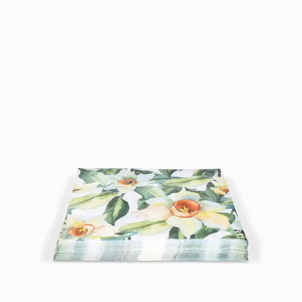 Servilleta Flor Naranja 12.5 cm x 12.5 cm Ambiente Gourmet