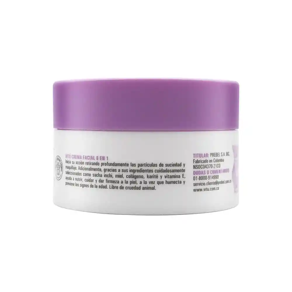 Crema Facial Vitú 6 en 1