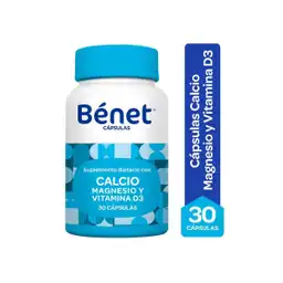 Bénet Suplemento Dietario Calcio + Magnesio + Vitamina D3