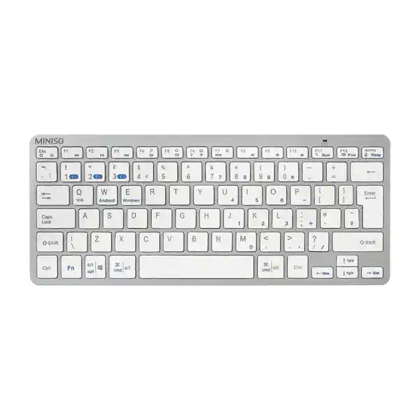 Teclado Inalámbrico Plateado Miniso