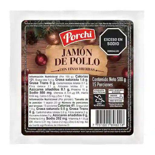 Jamon de Pollo Finas Hierbas Porchi