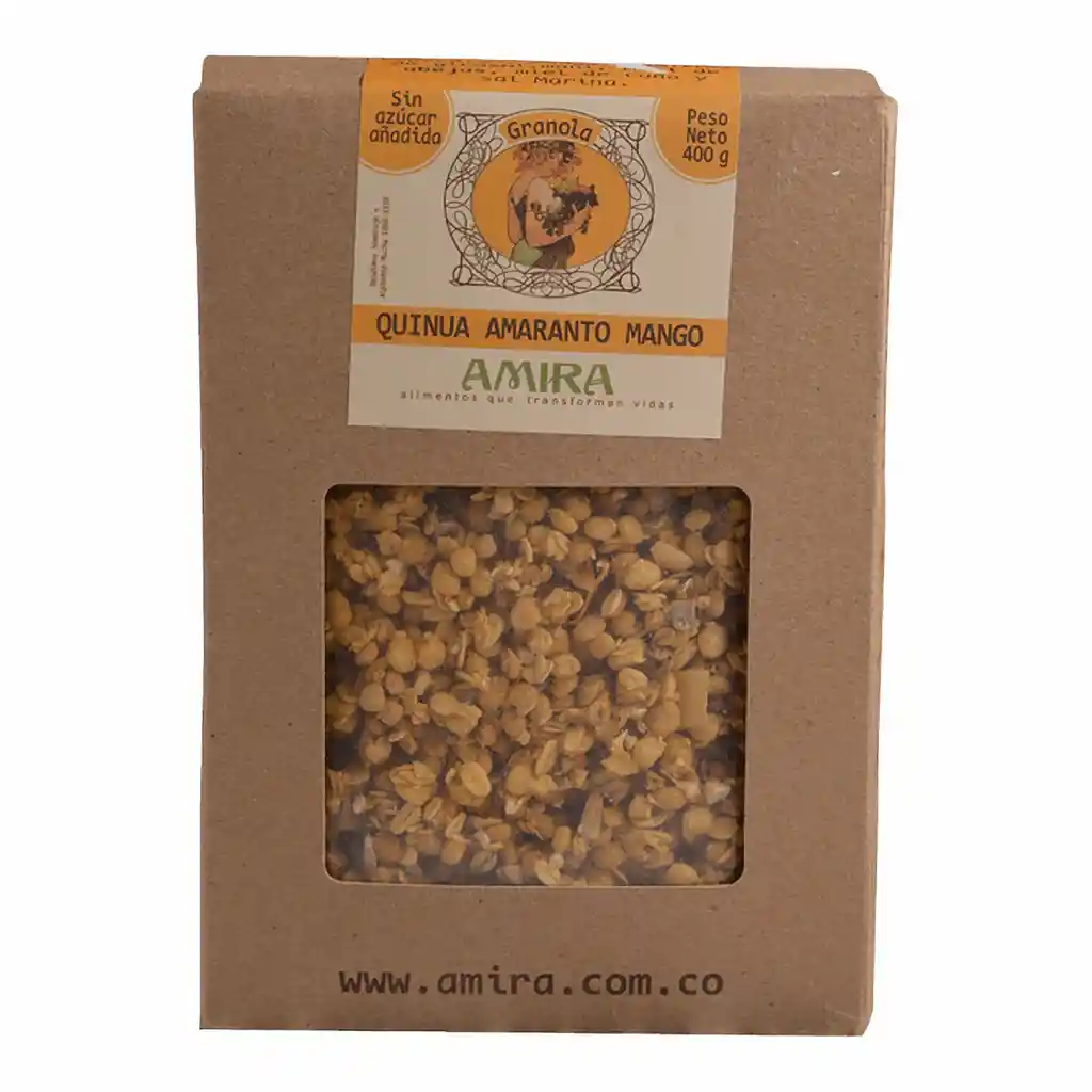 Amira Granola Quinoa Amaranto Mango X 400 Gm
