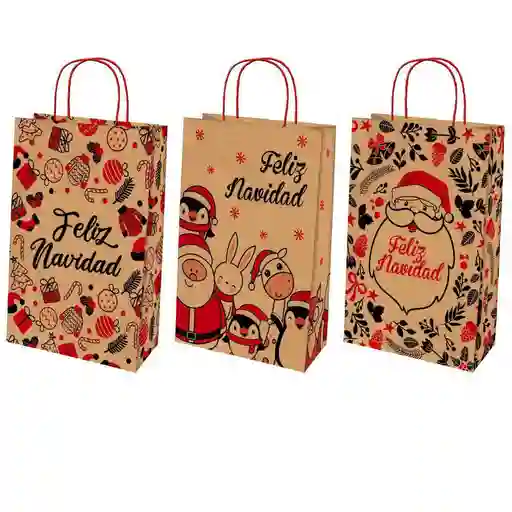 Bolsa Regalo 1/4 Kraft Navidad Mouse Digital 310159