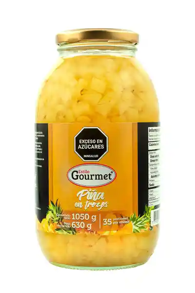 Gourmet Piña Estilo en Trozos