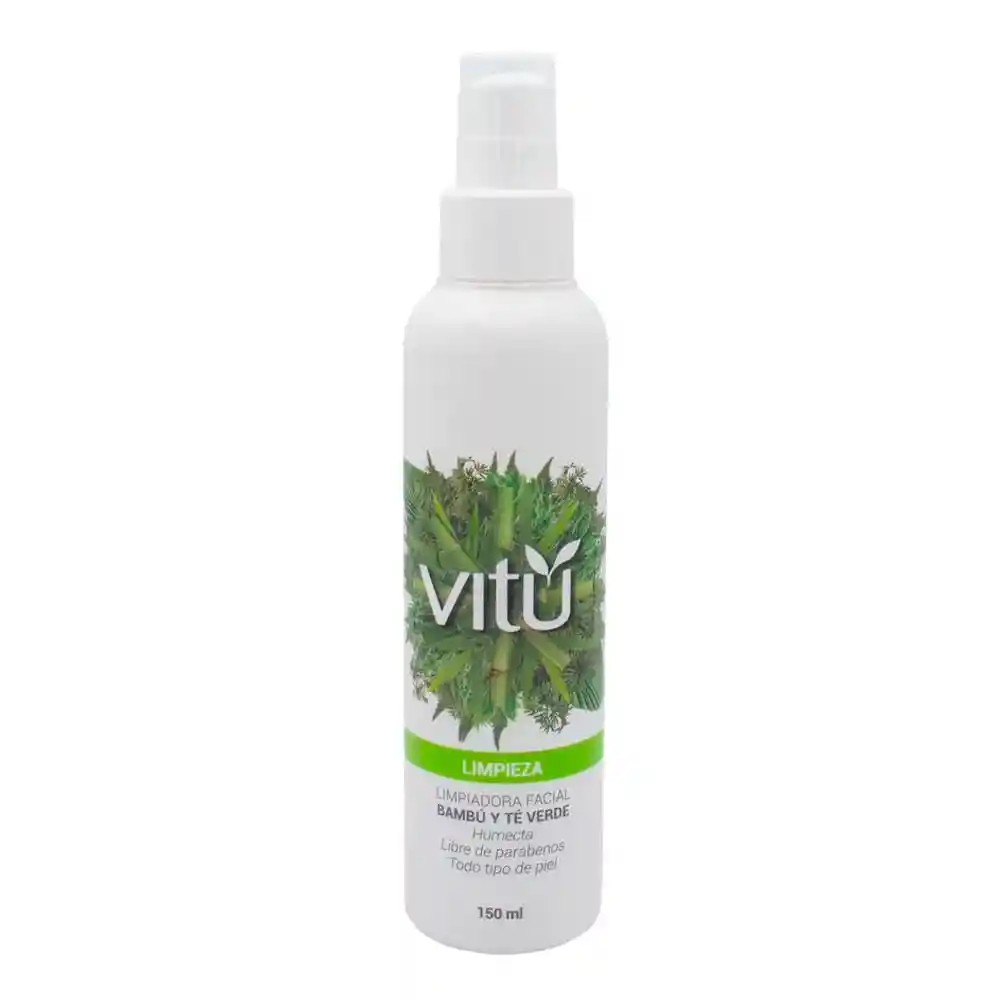 Vitú Limpiadora Facial Bambú y Té Verde