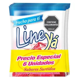 Mezcla Ya Polvo Bebida Sabores Surtidos (6 Und)