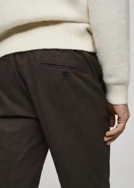Pantalón Brest Marrón Talla 40 Hombre Mango