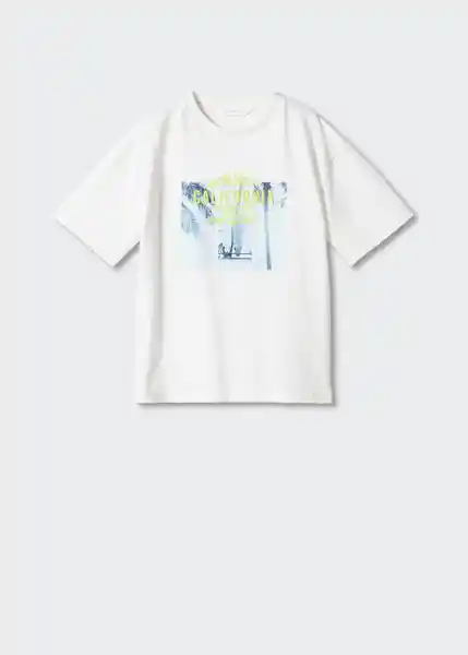 Camiseta Palmera Offwhite Talla 10 Niños Mango