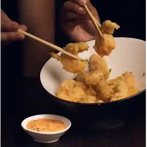 Coctel de camarón tempura