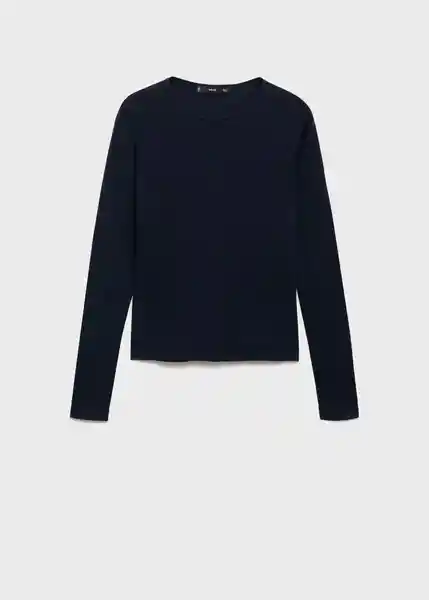 Camiseta Liloca Azul Noche Talla 24 Mujer Mango