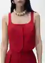 Chaleco Max Granate Talla M Mujer Mango