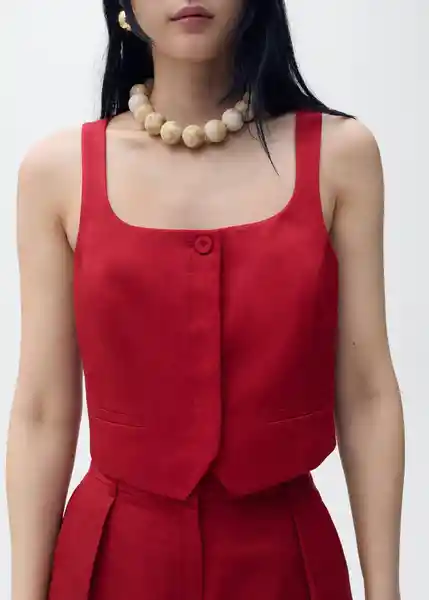 Chaleco Max Granate Talla M Mujer Mango