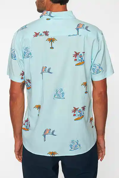 ONeill Camisa Artist Series Jhon Schubert am Azul Talla S