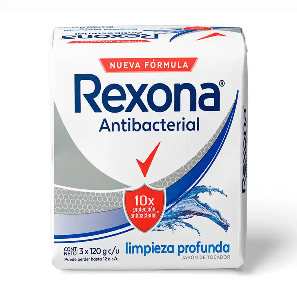 Rexona Jabón de Tocador en Barra Limpieza Profunda 