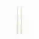 Set Velas Decorativas Espiral Ivory 25 cm Ambiente Gourmet
