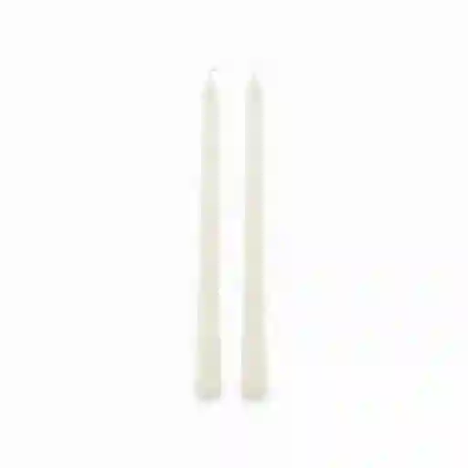 Set Velas Decorativas Espiral Ivory 25 cm Ambiente Gourmet