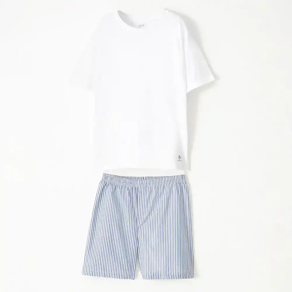 Pijama 2 Piezas Manga y Pnatlon Corto Niño Lowot Kd Gef