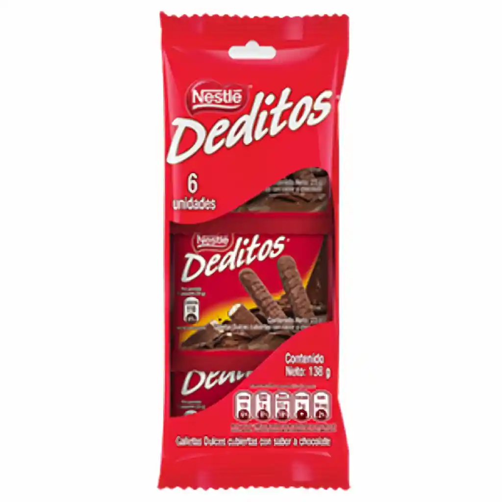 Deditos Galletas Dulces Cubiertas con Sabor a Chocolate