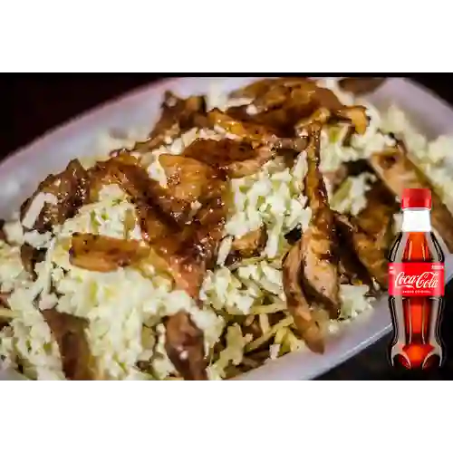 Combo Salchipapa el Viajero + Coca Cola Original 250ML