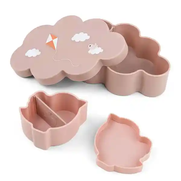 Done by Deer Set de Recipientes Para Niños Rosa
